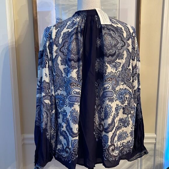 H & M Mandarin Collar Paisley Blouse - Picture 7 of 10